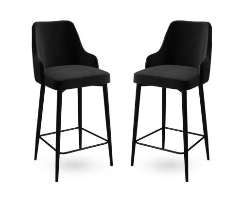 Kalustesarja baarijakkarat Enox - Musta