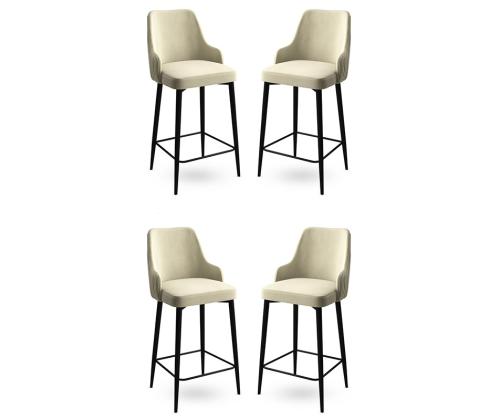 Kalustesarja baarijakkarat Enox - Cream, Black