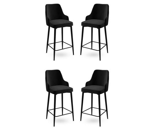 Kalustesarja baarijakkarat Enox - Musta