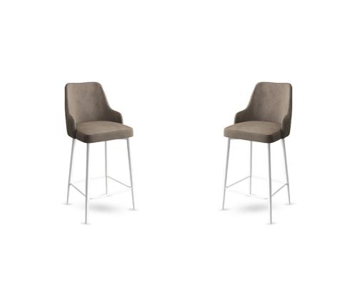 Kalustesarja baarijakkarat Enox - Cappuccino, Valkoinen