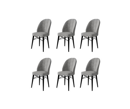 Tuoliryhmä Ritim - Harmaa, Musta