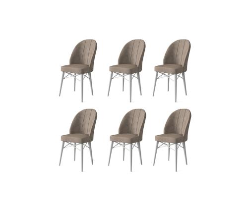 Tuoliryhmä Ritim - Cappuccino, Valkoinen