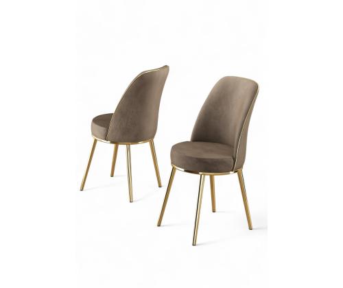 Huonekalusarja Pefa tuolit - Cappuccino, Gold