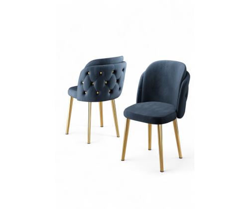 Huonekalusarja Akselituolit - Antrasiitti, Kultainen