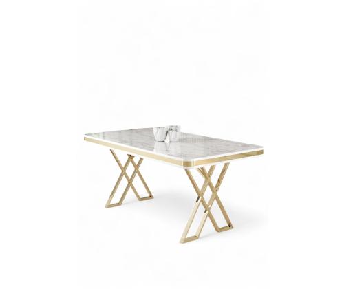 Laud Vals - Valkoinen marmori, kultainen