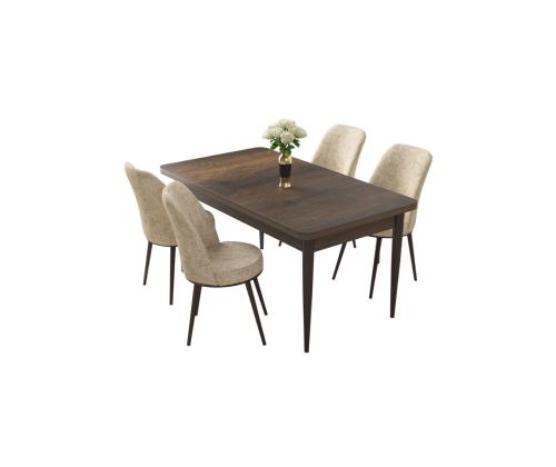 Huonekalujen tuolisarja Nil - Barokki, Kermanvärinen