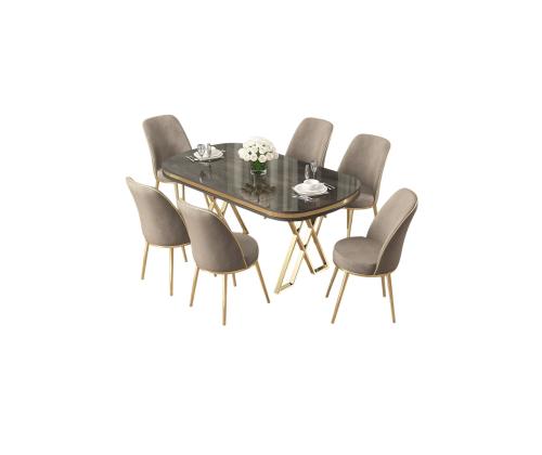 Tuoliryhmä Lai - Antrasiitti, Kulta, Cappuccino, Cappuccino