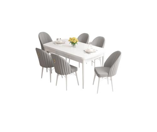 Tuoliryhmä Roz - Valkoinen, harmaa
