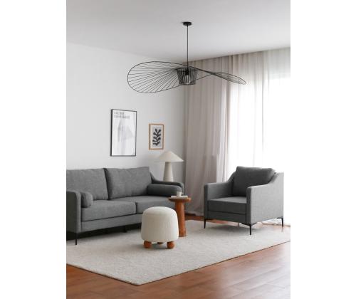 Sohva Nordi 3 istuttava metalli - harmaa