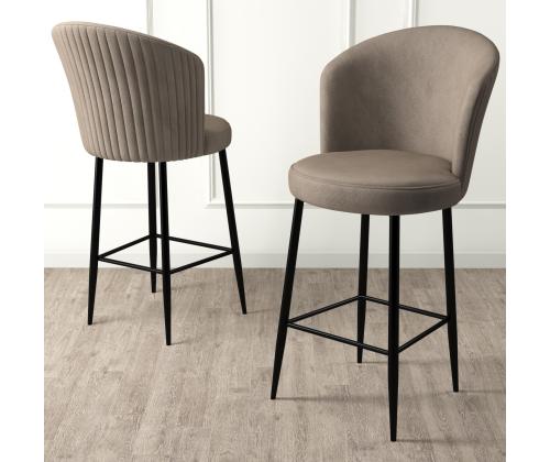 Baarijakkaroiden sarja Alte - Cappuccino, Musta