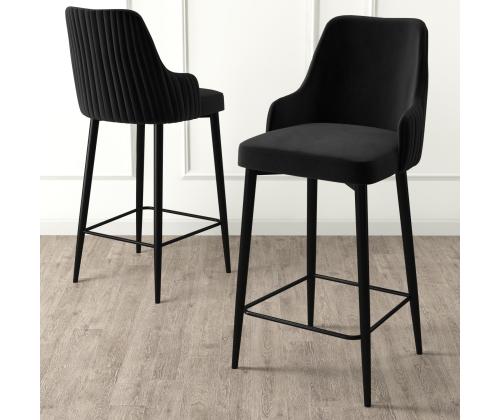 Kalustesarja baarijakkarat Enox - Musta