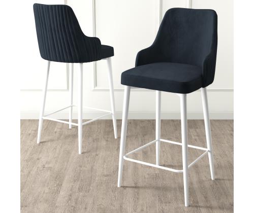 Kalustesarja baarijakkarat Enox - Antrasiitti, valkoinen