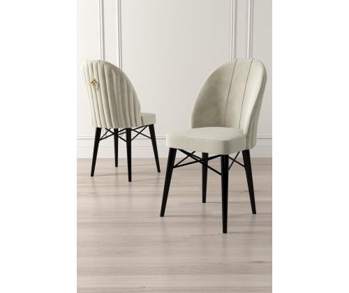 Tuoliryhmä Ritim - Cream, Musta