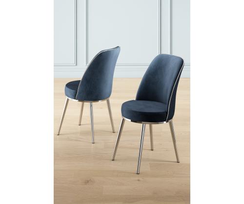 Huonekalusarja tuoleilla Pefa - Antrasiitti, Kromi