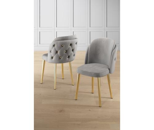 Huonekalusarja Axle tuolit - Harmaa, Kultainen