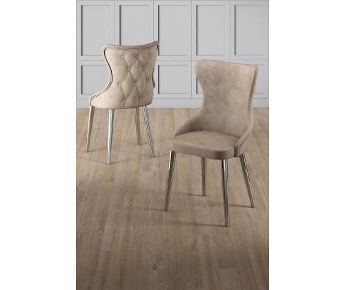 Tuoliryhmä Alpa - Cappuccino, kromi