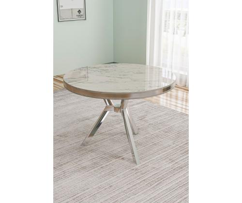 Laud Mos - Valkoinen marmori, kromi