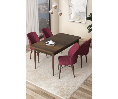 Arp - Barokki, burgundinvärinen tuolisarja