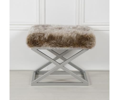 Capraz Plush - hopea, ruskea