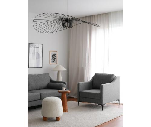 Sohva Nordi 3 istuttava metalli - harmaa