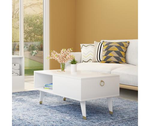 Sohvapöytä Delux - Valkoinen