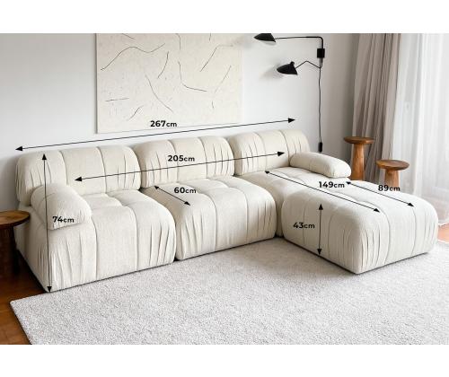 Sohva Soli Corner - Valkoinen