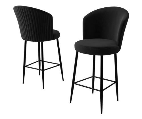 Kalustesarja baarijakkarat Fora - Musta