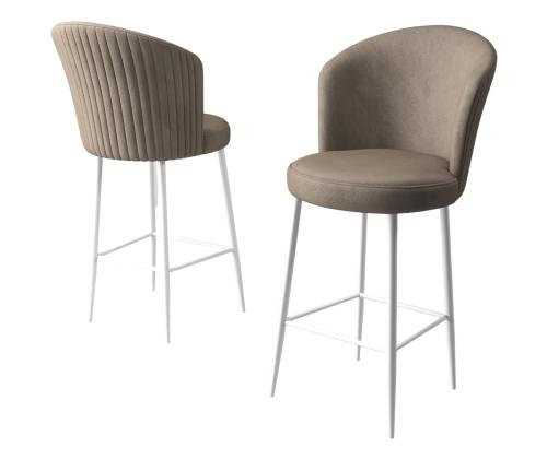 Kalustesarja baarijakkarat Fora - Cappuccino, Valkoinen