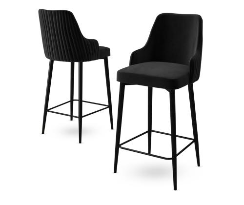 Kalustesarja baarijakkarat Enox - Musta