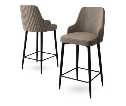 Baarijakkaroiden sarja Enox - Cappuccino, Musta