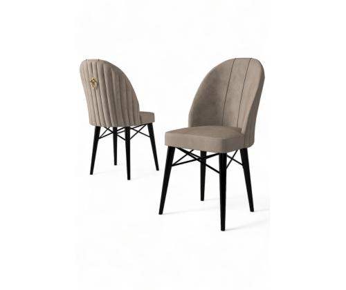 Tuoliryhmä Ritim - Cappuccino, Musta