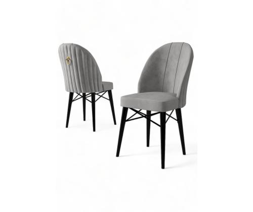 Tuoliryhmä Ritim - Harmaa, Musta