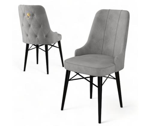Tuoliryhmä Pare - Harmaa, Musta