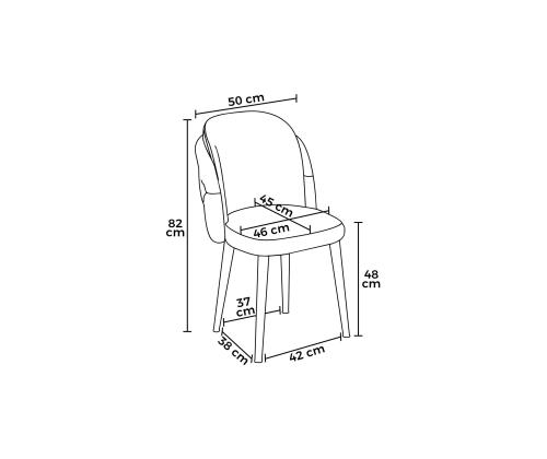 Huonekalusarja Akselituolit - Musta, Kultainen