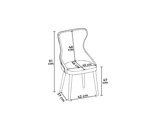 Tuoliryhmä Alpa - Cream, Gold