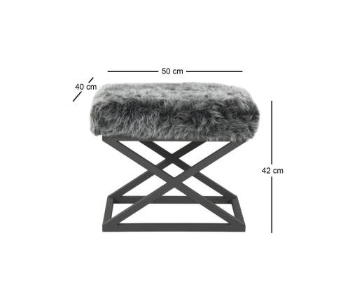 Capraz Plush - musta, harmaa