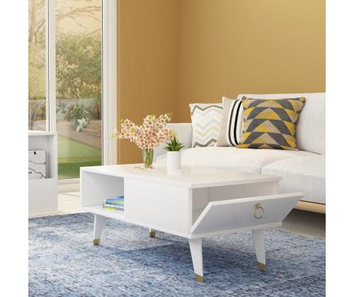Sohvapöytä Delux - Valkoinen