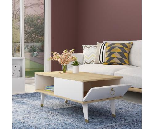 Sohvapöytä Delux - Sapphire, valkoinen
