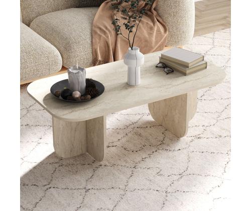 Sohvapöytä Becaj - Travertiini