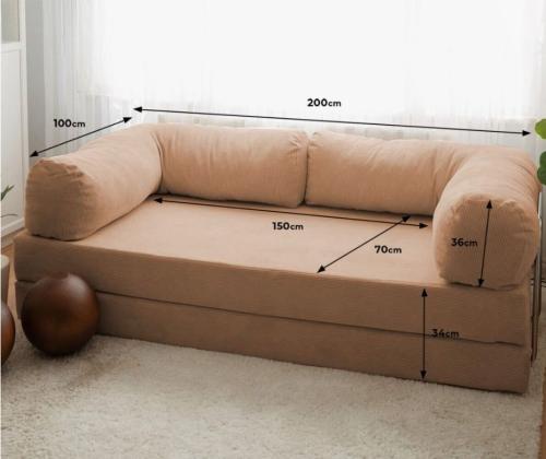 Sohvanurkkaus - ruskea - v2