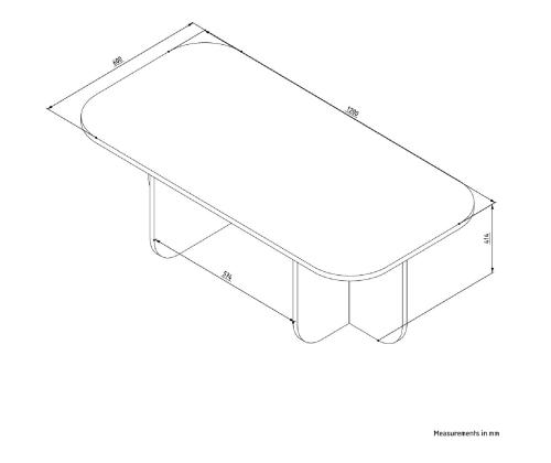 Sohvapöytä Becaj - Travertiini