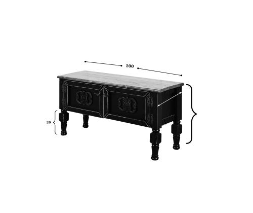 TV laud Ada TV Mini - Musta