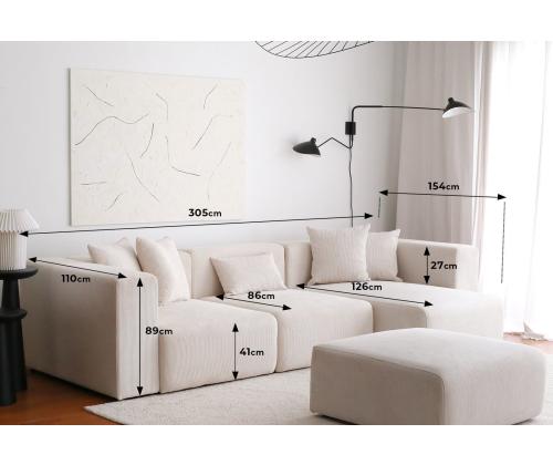 Sohva Yolo Corner - Valkoinen