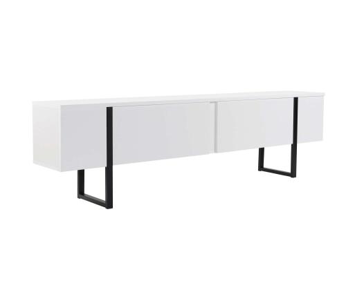 TV laud Serenity - Valkoinen, Musta