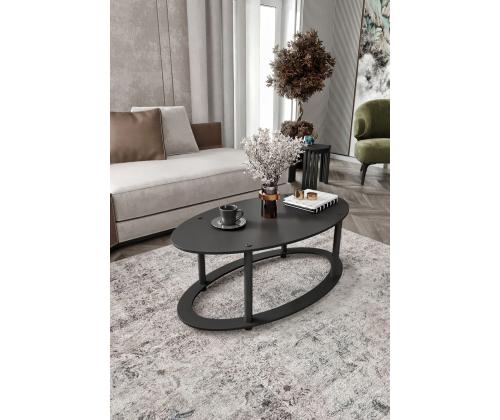 Sohvapöytä Hole Ellipse - Musta