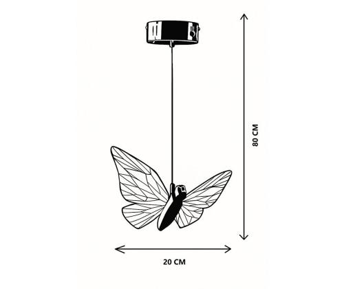 Valaisimet Kelebek - Kulta