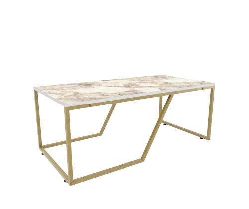 Sohvapöytä Wendy - Valkoinen, kultainen