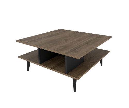 Sohvapöytä Akya - Pähkinä, Musta