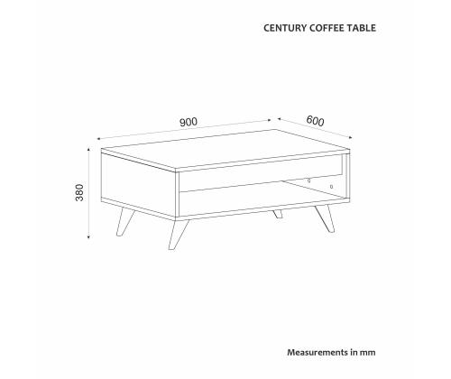 Century-sohvapöytä - Sapphire Oak
