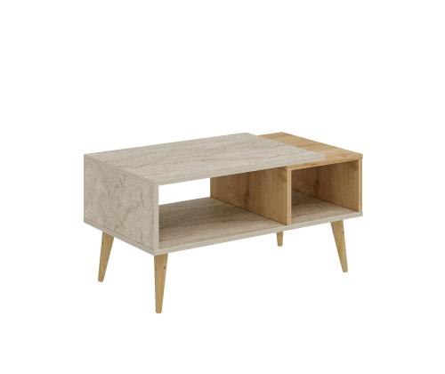 Sohvapöytä Austin - Travetine, Safiiritammi
